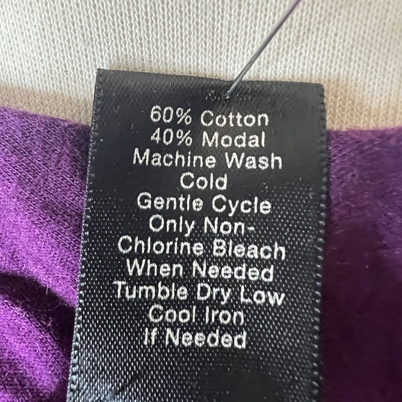 Ann Taylor, Size Large, Cowl neck, Cap Sleeve, Dark Purple - Picture 8 of 8